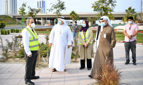 Al Farouk Intersection beautification, landscaping cover 90,000 square metres