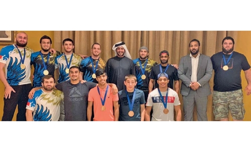 Shaikh Khalid welcomes Bahrain heroes