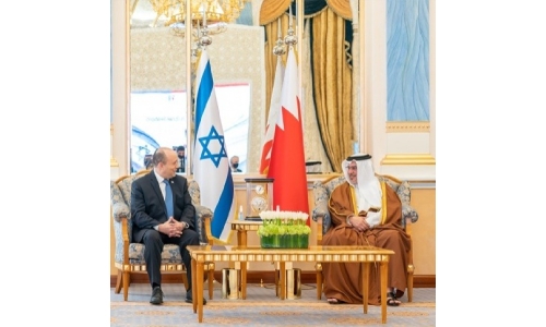 Bahrain Crown Prince and Prime Minister meets Israeli Prime Minister