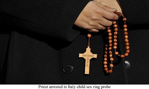 Priest arrested in Italy child sex ring probe