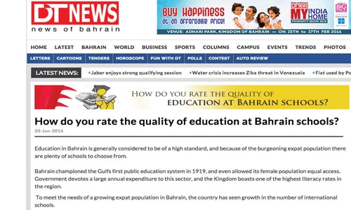 Debate on quality of edu at schools