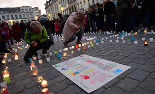 Family of Paris attacker at Brussels solidarity vigil