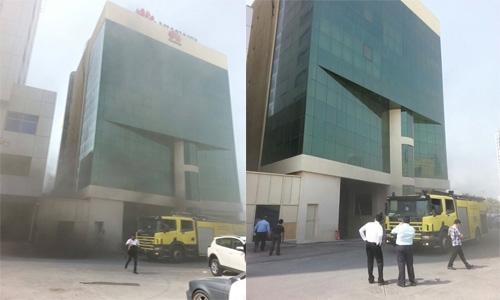 Fire erupted at commercial building in Seef 