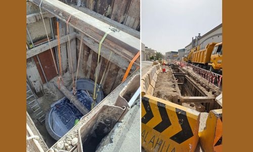 Works Ministry reports 35% completion in Al Malikiyah Sewage project