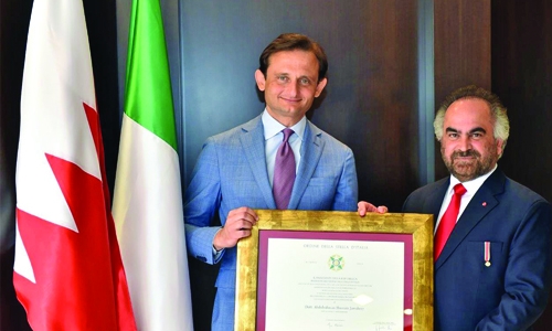 Dr. Jawahery conferred  Order of the Star of Italy