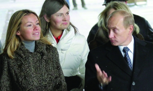 Putin says daughters studying in Russia
