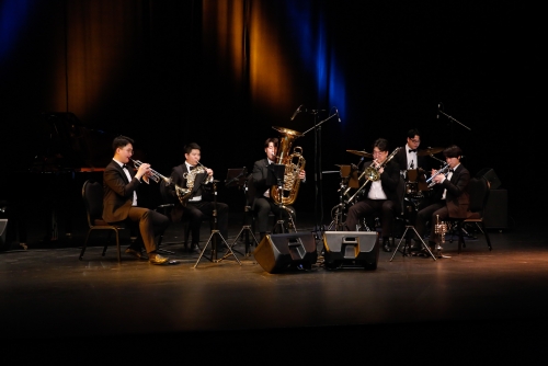 Korean Arts Brass Band performs at the Cultural Hall 