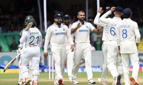 Bad weather spoils day one of India-Bangladesh Test