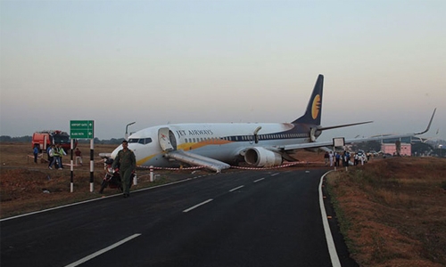 Indian passenger plane skids off runway 