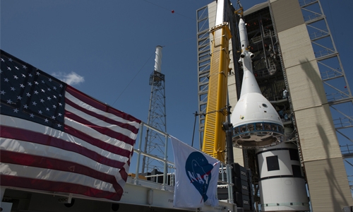 NASA tests launch-abort system for moon-mission capsule