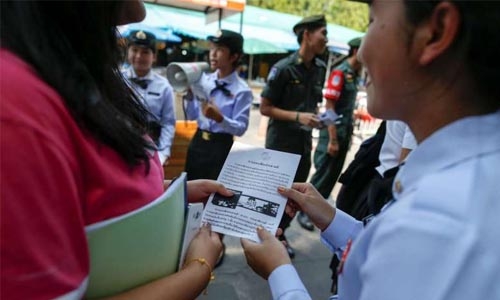 Thai law :10-year jail for referendum campaigning