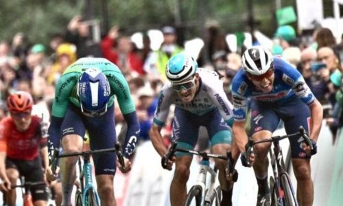 Zambanini sprints to podium in Tour of Britain’s ‘Queen Stage’