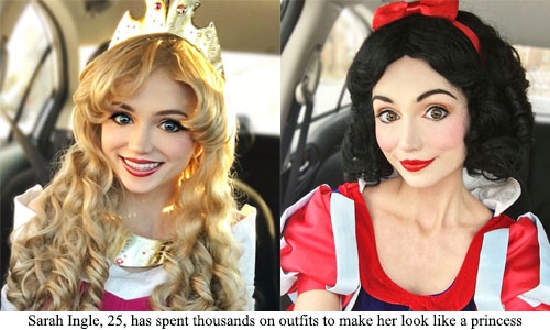 Disney fan spends $14,000 on dresses to look like a fairy-tale princess