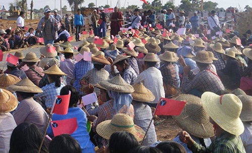 Protests build in Myanmar over flashpoint Chinese-backed mine