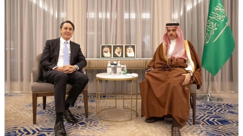 Saudi Foreign Minister Meets US Special Envoy to Lebanon in Riyadh