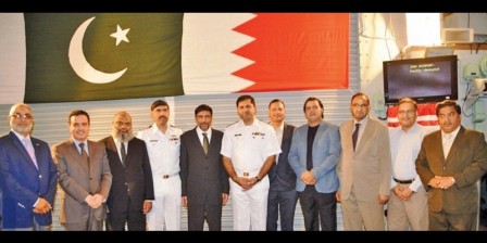 Pakistani Navy Ship ‘PNS Shahjahan’ docked at the Bahrain Port