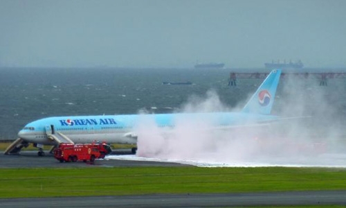 300 passengers evacuated from Korean Air plane 