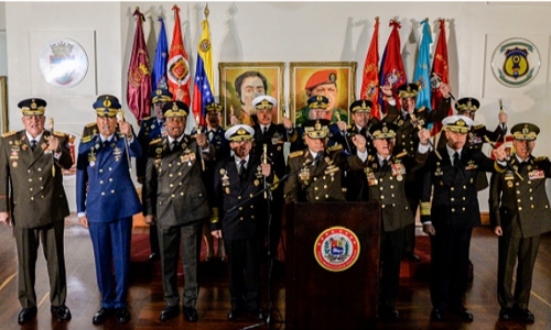 Venezuela’s military backs Maduro