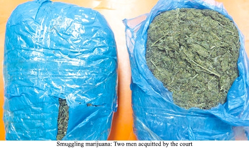 Smuggling marijuana: Two men acquitted by the court