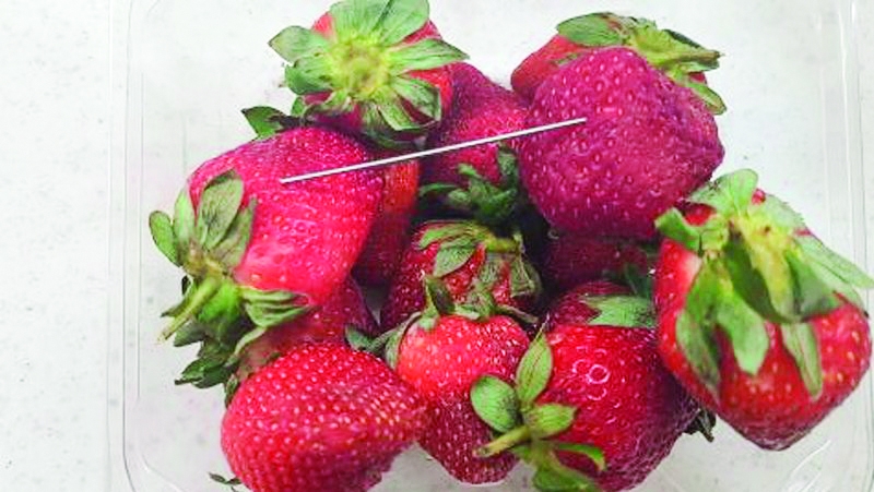 Needles in strawberries, Bahrain bans strawberry imports from Australia in a measure aimed at public safety