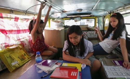 Remote-learning begins in virus-hit Philippines