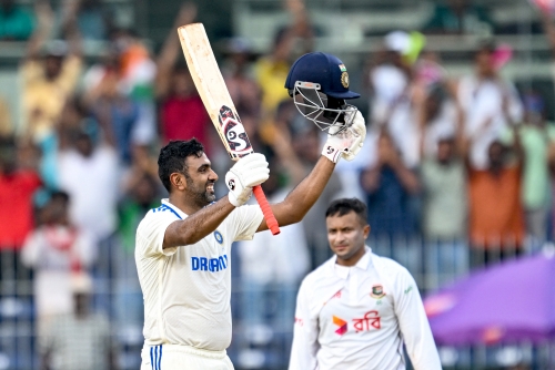 Ashwin rescues India with century :Ravichandran Ashwin’s ton helps India recover to 339-6 against Bangladesh on day one of first Test