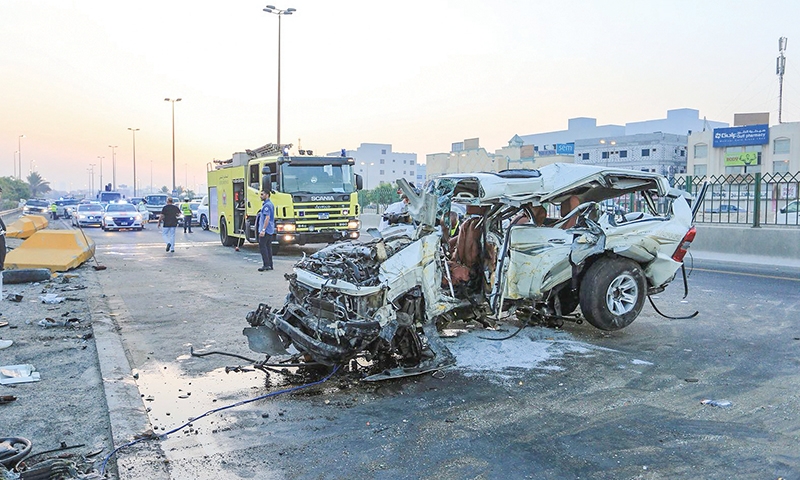 Two Bahrainis were killed in an accident 