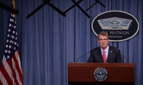 Pentagon chief unveils extra funds to counter Russia, fight IS