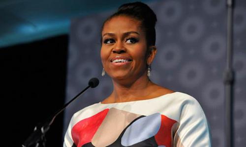 Michelle Obama arrives in Qatar for education trip