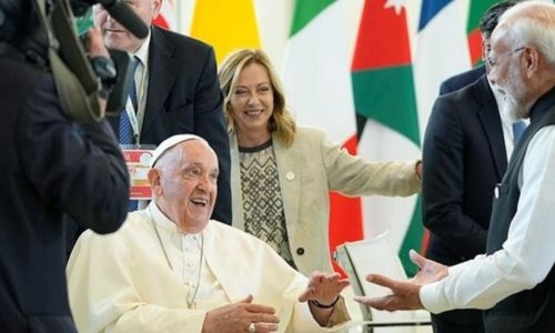 Pope calls at G7 for ban on ‘lethal autonomous weapons’