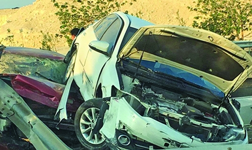 Vehicle collision leaves two Bahrainis hurt