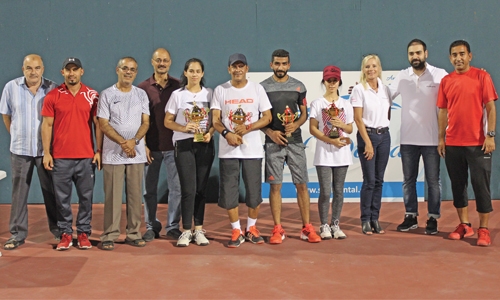 Rowaie, Nader win doubles title