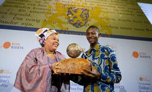 Liberian teenager awarded kids peace prize