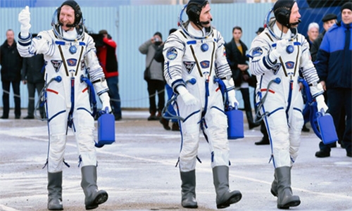 Three astronauts touch down after 6 months in space