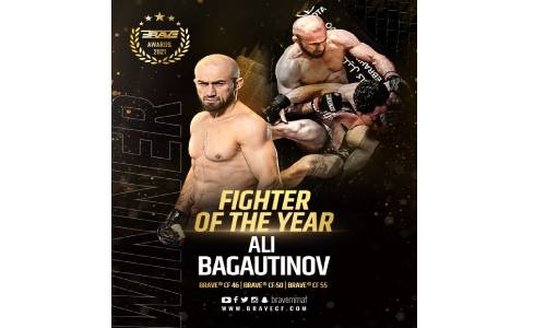 Ali Bagautinov clinches 2021 BRAVE CF Fighter Of The Year, rare slam gets KOTY award