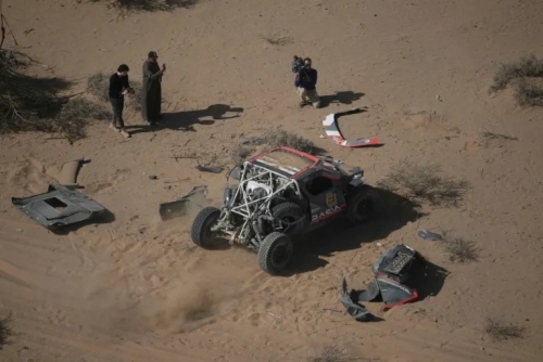 Loeb limps home as teenager wins Dakar stage 