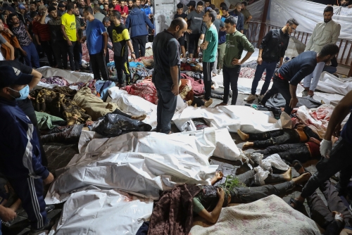 Over 500 killed, hundreds injured as Gaza hospital bombed