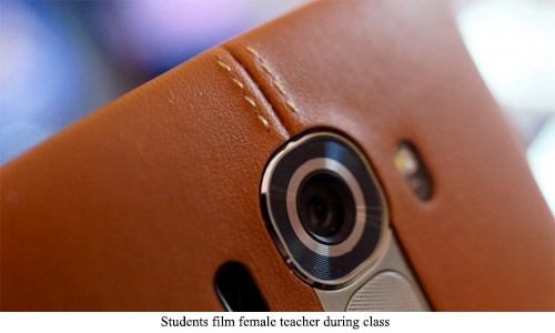 Students post video online of female teacher filmed during class