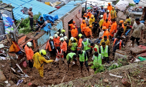 Rescuers hunt for survivors as landslide toll hits 45 in India