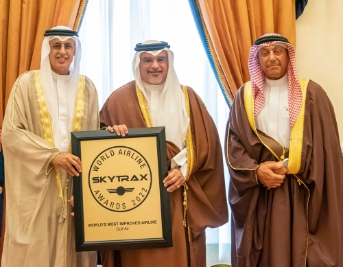 Bahrain Crown Prince and Prime Minister hails Gulf Air progress