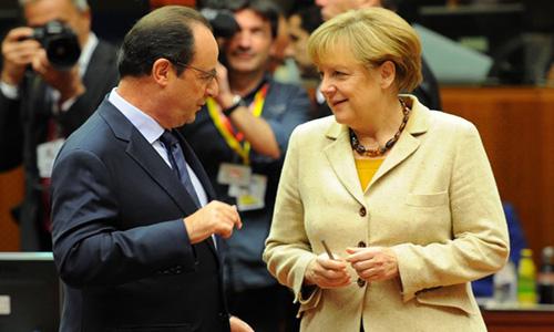 Hollande, Merkel to discuss Syria, refugees in Paris