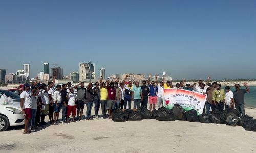 Telugu Warriors Group Celebrates 30 Weeks of 'Swachha Bahrain' Initiative