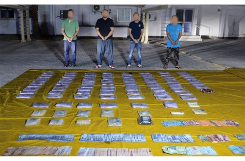 Drug Bust Nets Half a Million Dinars Worth of Narcotics, Four Suspects Arrested