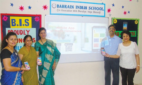Bahrain Indian School  launches Mobile App  