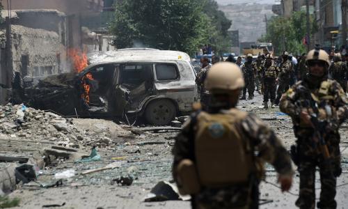 Taliban car bomb targets British military convoy in Kabul