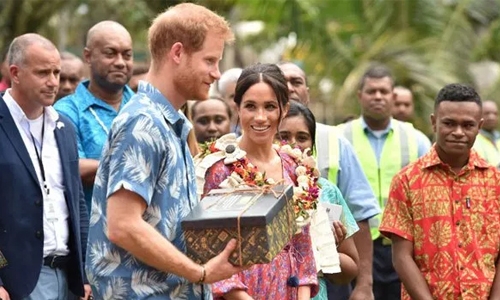 Meghan in spotlight as royal fever hits Fiji