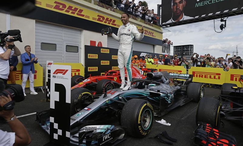  Hamilton wins French GP, claimed his first win in France