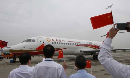 Made in China plane makes first commercial flight