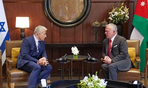 Palestinians must join regional projects: Jordan’s king to Israeli PM