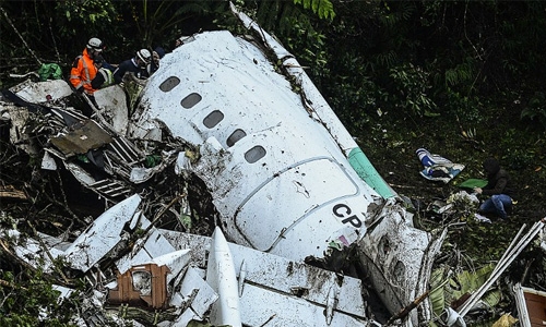 Colombia crash pilot reported he was out of fuel